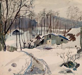 Paysage d'hiver à Pressbaum - Oskar Laske