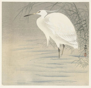 Petite aigrette - Ohara Koson
