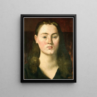 Pierre Puvis de Chavannes - Portrait of Baroness Lefvre.webp