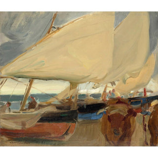 Plage de Valence - Joaquín Sorolla | Reproduction Tableau Décoration murale affiche copie