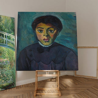 Portrait d'une fille - Alexander Kanoldt | Reproduction Tableau Décoration murale affiche copie