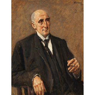 Portrait du fabricant de textile Carl Lewin - Max Liebermann | Reproduction Tableau Décoration murale affiche copie