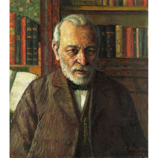 Portrait du poète Friedrich Kuhlbarse - Konrad Mägi | Reproduction Tableau Décoration murale affiche copie