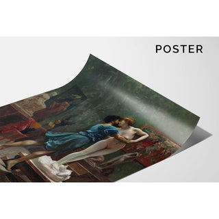 Pygmalion et Galatée, Esquisse à l'Huile - Jean-Léon Gérôme | Reproduction Tableau Décoration murale affiche copie