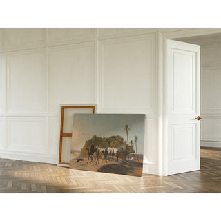 Quitter l'oasis - Jean-Léon Gérôme | Reproduction Tableau Décoration murale affiche copie