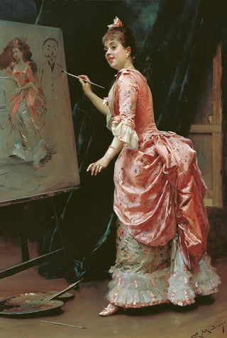 Raimundo de Madrazo y Garreta - Model Making Mischief.webp