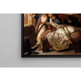 Rebecca et le blessé Ivanhoé - Eugène Delacroix | Reproduction Tableau Décoration murale affiche copie