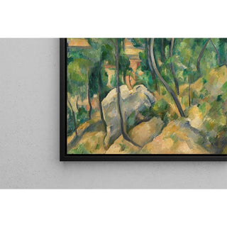 Rochers, pins et mer à l'Estaque - Paul Cézanne | Reproduction Tableau Décoration murale affiche copie