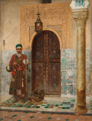 Rudolf Ernst - A holy man by an entrance.webp