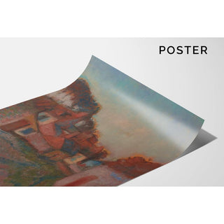 Rue de Village - Edgar Degas | Reproduction Tableau Décoration murale affiche copie