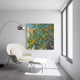 Kunstdruk | Citroentakken bij La Mortola - Theo van Rysselberghe