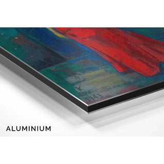 Sans titre Femme en robe jaune et rouge - Karl Wiener | Reproduction Tableau Décoration murale affiche copie