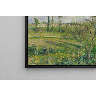 Soleil Couchant au Valhermeil, Auvers-sur-Oise - Camille Pissarro | Reproduction Tableau Décoration murale affiche copie