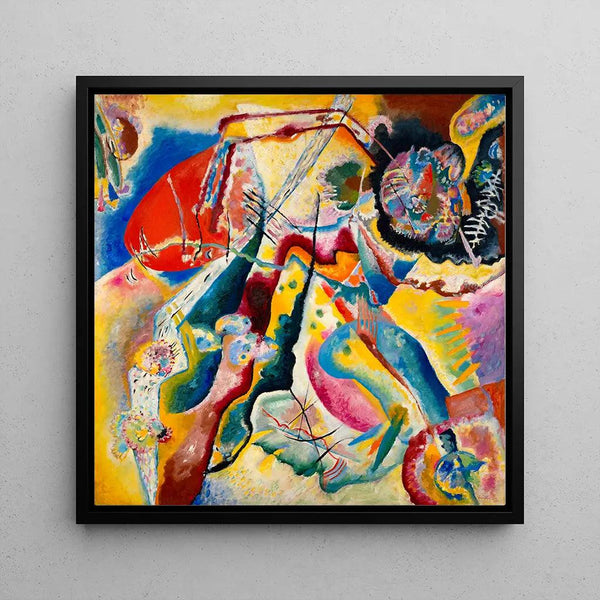 Reproductie van het schilderij met Rode Vlek - Wassily Kandinsky