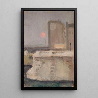 Tadeusz Makowski - Fragment of a city in a fog.webp