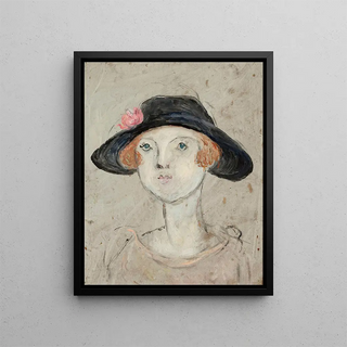 Tadeusz Makowski - Gowa kobiety w czarnym kapeluszu.webp