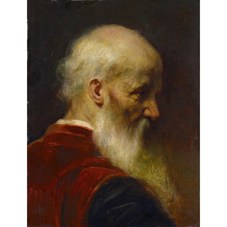 Tête d'un vieil homme - Jean-Léon Gérôme | Reproduction Tableau Décoration murale affiche copie