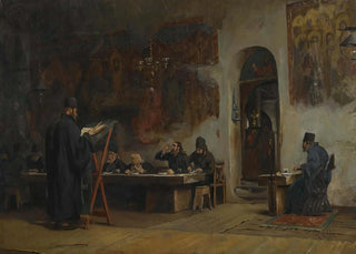 Theodoros Ralli - Refectory In A Greek Monastery.webp