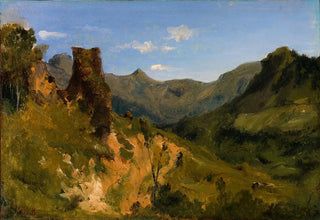 Thodore Rousseau - Valley in the Auvergne Mountains.webp