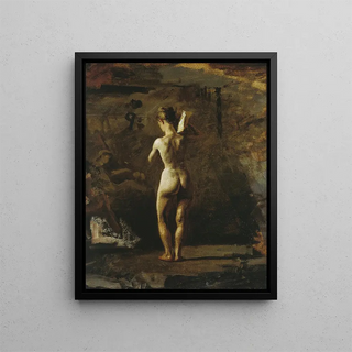 Thomas Eakins - Study for William Rush Carving His Allegorical Figure of the Schuylkill River.webp