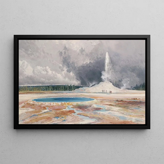 Thomas Moran - The Castle Geyser Upper Geyser Basin Yellowstone National Park.webp