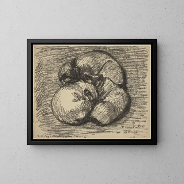 De katten Tsching Batzar en BlancBlanc - Théophile Alexandre Steinlen — ingelijst kunstwerk aan de muur