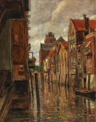 Tina Blau - A canal in Dordrecht.webp
