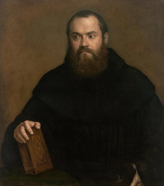 Titian - A monk with a book.webp