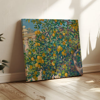 Kunstdruk | Citroentakken bij La Mortola - Theo van Rysselberghe