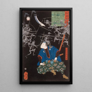 Tsukioka Yoshitoshi - ya Tar Mitsukune Watching Skeletons.webp