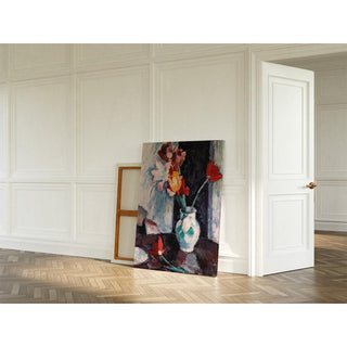 Tulipes dans un vase blanc - Samuel John Peploe | Reproduction Tableau Décoration murale affiche copie