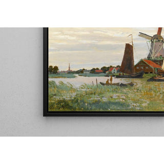 Un Moulin à Zaandam de Claude Monet | Reproduction Tableau Décoration murale affiche copie
