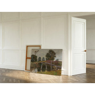 Vieux ponton à Langenpreising - Alfred Zoff | Reproduction Tableau Décoration murale affiche copie