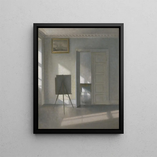 Vilhelm Hammershi - Interior with an Easel Bredgade 25.webp