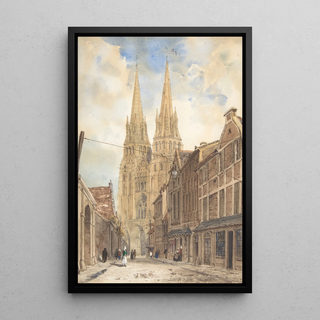 Vue de Bayeux – Thomas Shotter Boys 1832