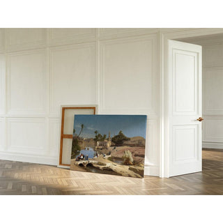 Vue de Medinet El-Fayoum - Jean-Léon Gérôme | Reproduction Tableau Décoration murale affiche copie