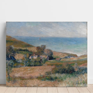 Vue de la côte près de Wargemont en Normandie - Pierre-Auguste Renoir | Reproduction Tableau Décoration murale affiche copie