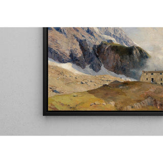 Vue sur la Mainzer Hütte, Hohen Tauern avec le Großen Wiesbachhorn en arrière-plan - Marie Egner | Reproduction Tableau Décoration murale affiche copie