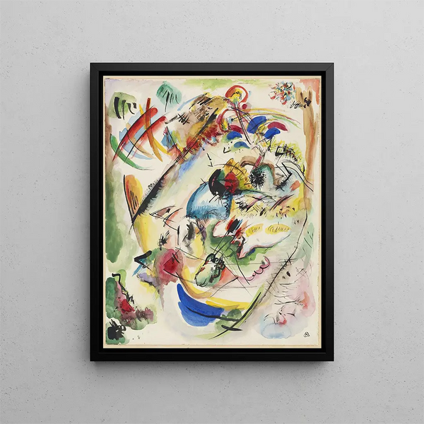 Project van dromerige improvisatie - Wassily Kandinsky — ingelijst kunstwerk aan de muur