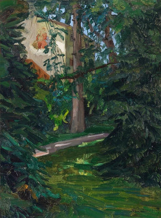 Wilhelm Trbner - Haus mit Madonna.webp