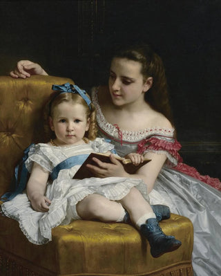 William Bouguereau - A portrait of Eva and Frances Johnston.webp