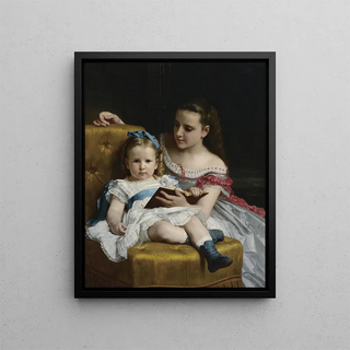 William Bouguereau - A portrait of Eva and Frances Johnston.webp