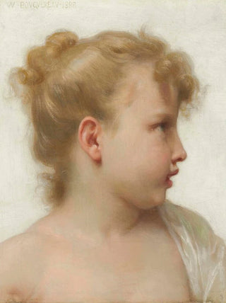 William Bouguereau - Etude tte de petite fille visage de profil.webp