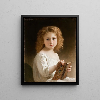 William Bouguereau - The Story Book.webp
