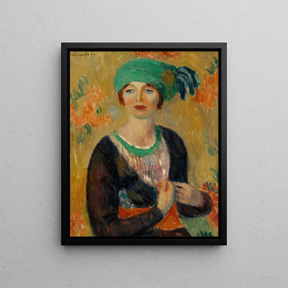 William James Glackens - Girl in Green Turban.webp