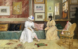 William Merritt Chase - A Friendly Call.webp