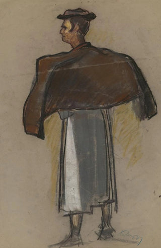Zolo Palugyay - Study of a Man in a Folk Costume.webp