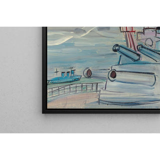 de A bord de la flotte - Raoul Dufy | Reproduction Tableau Décoration murale affiche copie