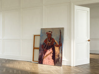 Kunstdruk | Notch-ee-nng-a No Heart Called White Cloud Chef de la tribu - George Catlin