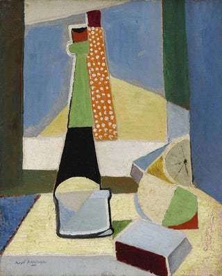 ngel Zrraga - Nature morte aux bouteilles.webp